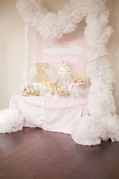 angel themed party decorations